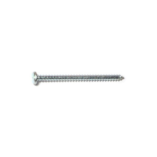 Midwest Fastener Sheet Metal Screw, #12 x 3 in, Zinc Plated Steel Pan Head Slotted Drive, 20 PK 60811 - main